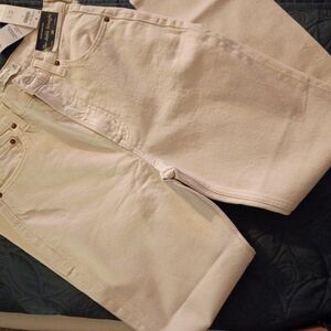 Abercrombie & Fitch Women's Off-White High Rise Jeans